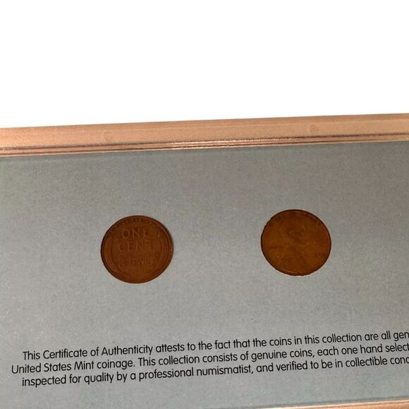1909 & 1909 VDB First Year of Issue Lincoln Wheat-Ear Pennies - Picture 4 of 4